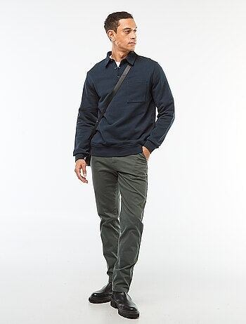 Pantalon en maille piquée uni