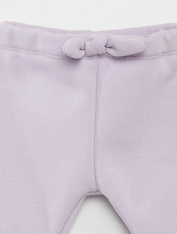 Pantalon en molleton avec nœud