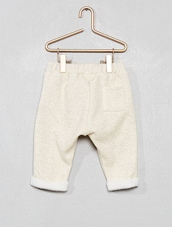Garçon 0-36 mois - Pantalon en molleton fourré - Kiabi
