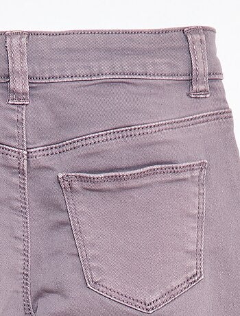 Pantalon en twill avec ouverture pressionnée -