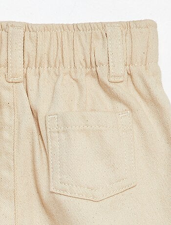 Pantalon en twill paperbag