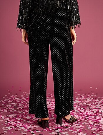 Pantalon en velours avec strass