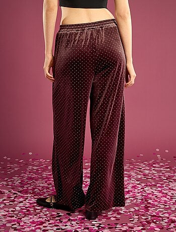 Pantalon en velours avec strass