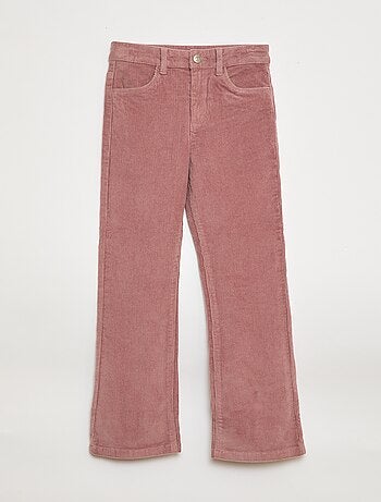 Pantalon en velours coupe flare