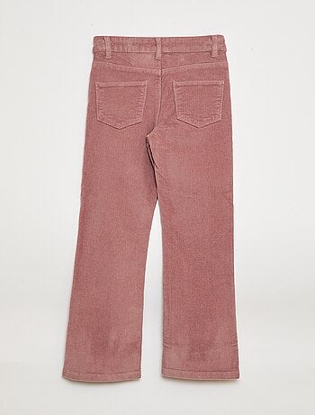 Pantalon en velours coupe flare