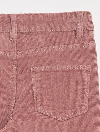 Pantalon en velours coupe flare