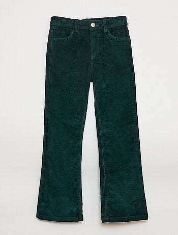 Pantalon en velours coupe flare