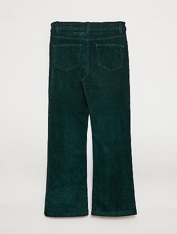 Pantalon en velours coupe flare