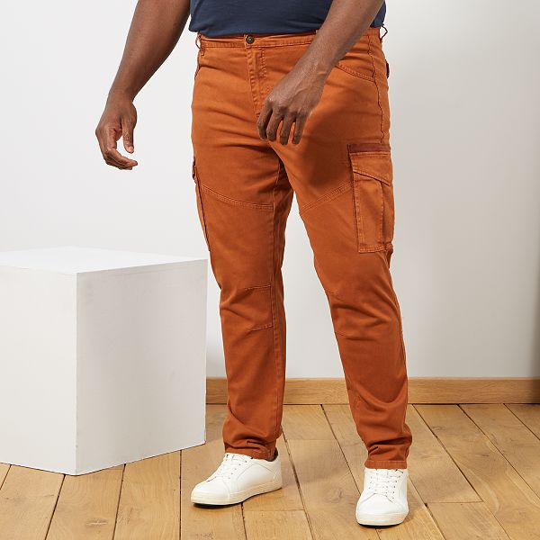 Pantalon esprit battle Grande taille homme - rouille ...