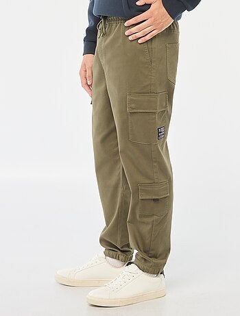 Pantalon esprit 'jogger' multipoches