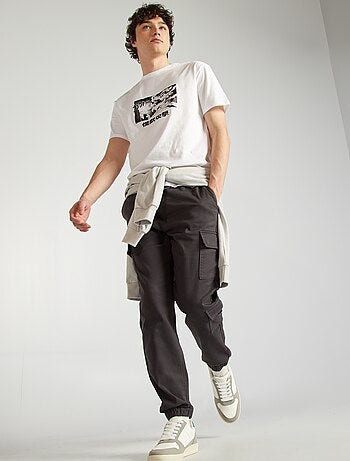 Pantalon esprit 'jogger' multipoches