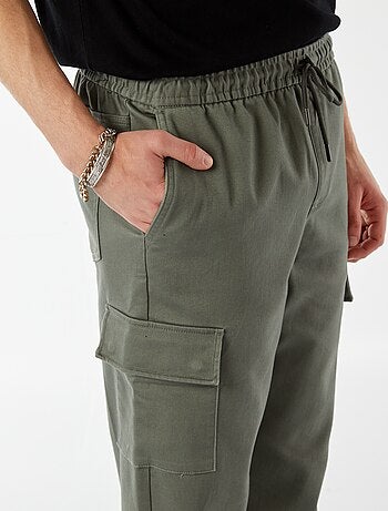 Pantalon esprit 'jogger' multipoches
