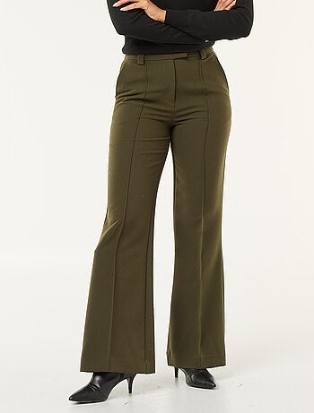 Pantalon évasé uni