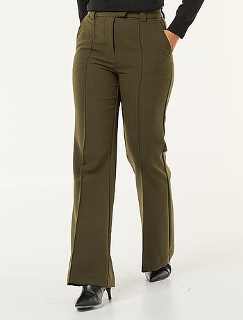 Pantalon évasé uni