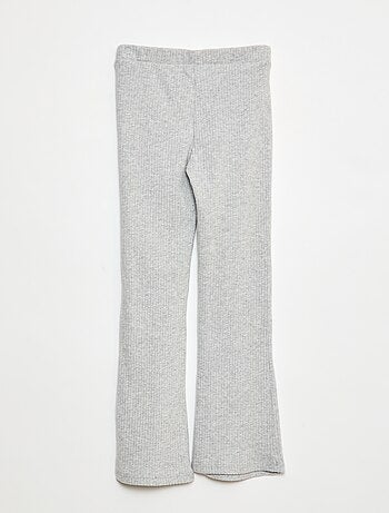 Pantalon flare en coton uni