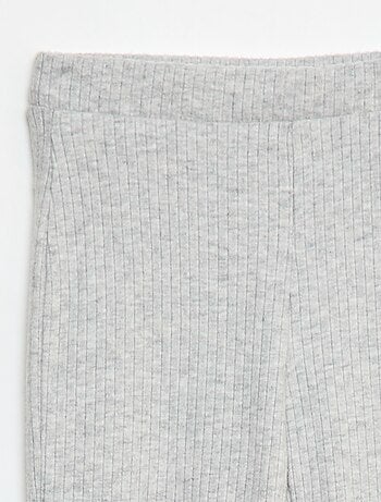 Pantalon flare en coton uni