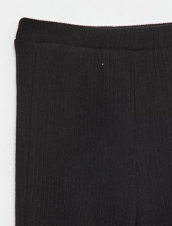 Pantalon flare en coton uni