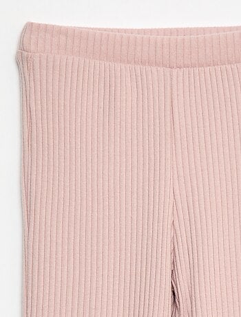 Pantalon flare en coton uni