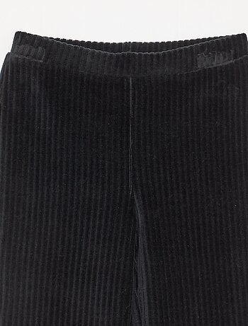Pantalon flare en velours côtelé