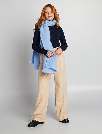 Pantalon flare/bootcut en flanelle