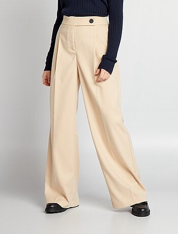 Pantalon flare/bootcut en flanelle