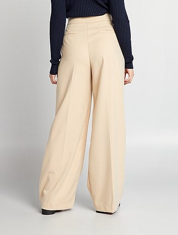 Pantalon flare/bootcut en flanelle