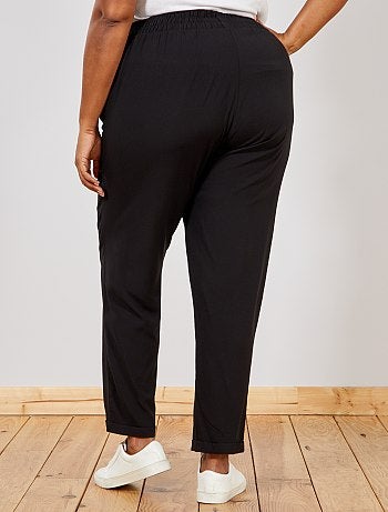Pantalon fluide en viscose - Kiabi