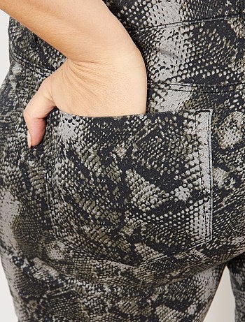 Grande taille femme - Pantalon imprimé python - Kiabi