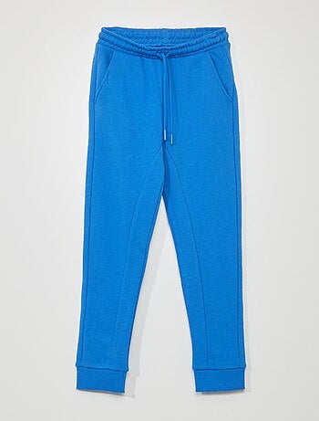 Pantalon jogging en french terry avec coutures