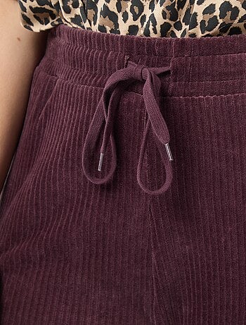 Pantalon jogging en velours côtelé