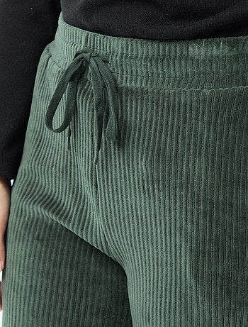 Pantalon jogging en velours côtelé