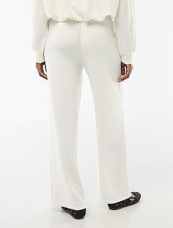 Pantalon jogging large maille douce