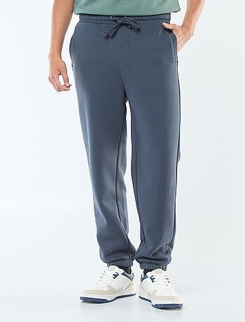 Pantalon jogging uni avec cordons de serrage à la taille
