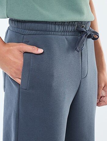 Pantalon jogging uni avec cordons de serrage à la taille