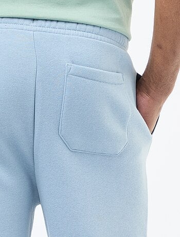 Pantalon jogging uni avec cordons de serrage à la taille