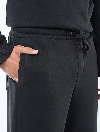 Pantalon jogging uni avec cordons de serrage à la taille