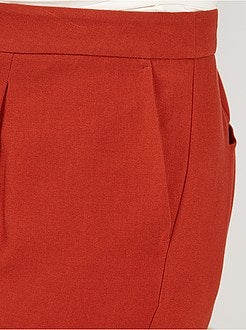 Pantalon large à revers - Kiabi