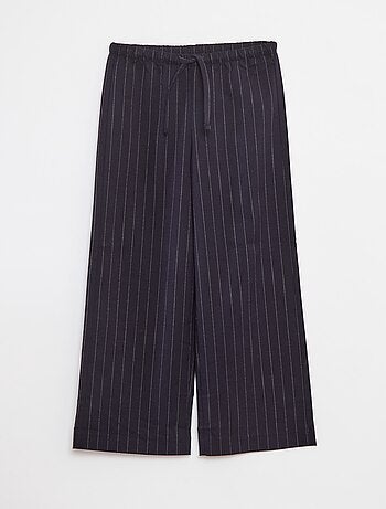 Pantalon large avec ceinture élastiquée et 2 poches