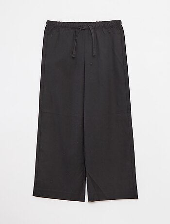 Pantalon large avec ceinture élastiquée et 2 poches