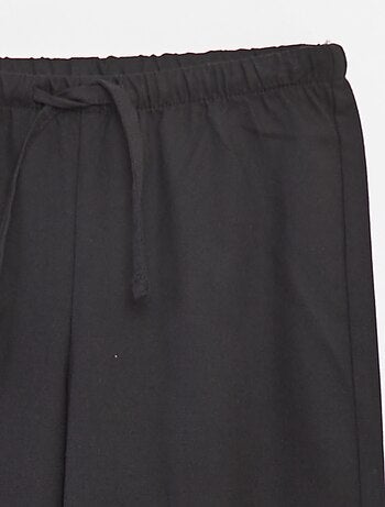 Pantalon large avec ceinture élastiquée et 2 poches