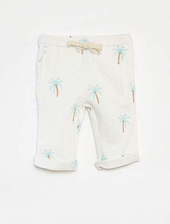 Pantalon large avec imprimé