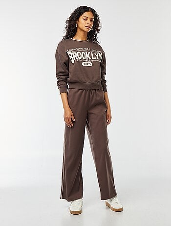 Pantalon large avec liseré sur côté