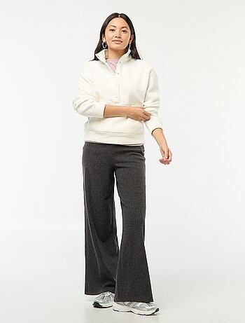 Pantalon large doudou uni