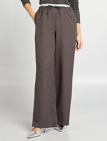 Pantalon large effet boxer apparent