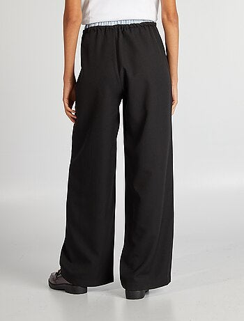 Pantalon large effet boxer apparent