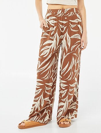 Pantalon large en crêpe