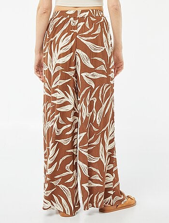 Pantalon large en crêpe