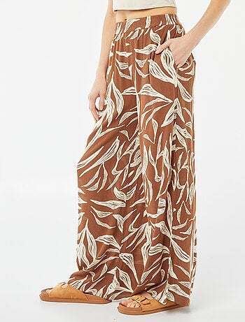 Pantalon large en crêpe