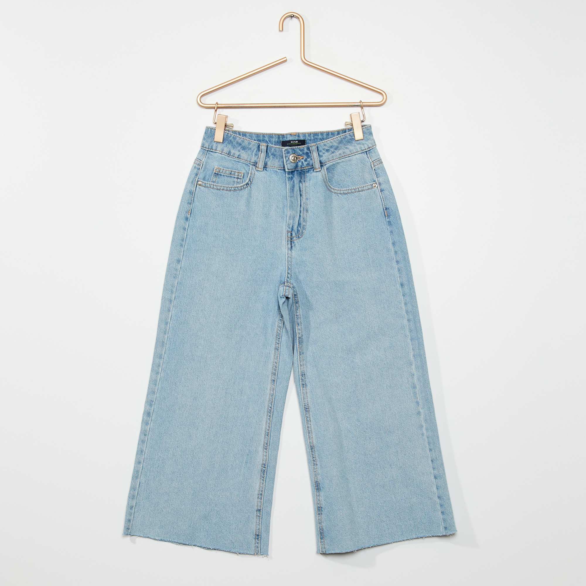Pantalon Jean Baggy Pour Fille - Coupe Ample, Taille élastique - Effet Distressed - Tissu Doux Et Respirant
