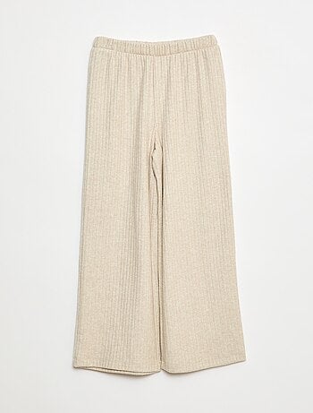 Pantalon large en maille
